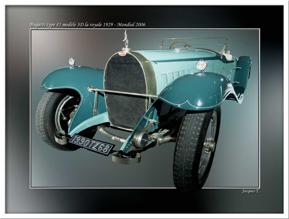 Bugatti type 41 modèle 3D la royale