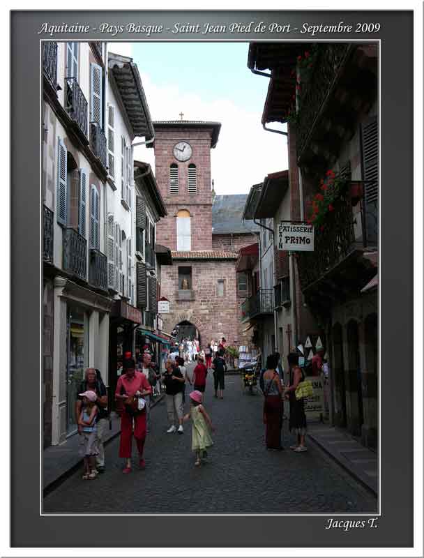 Click gauche pour agrandir - Left click to enlarge Carnets de voyages Aquitaine Pays Basque Basse Navarre Saint jean Pied de Port (1)