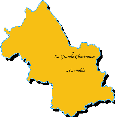 Carnets de voyages en Isère Région Rhône-Alpes Carte